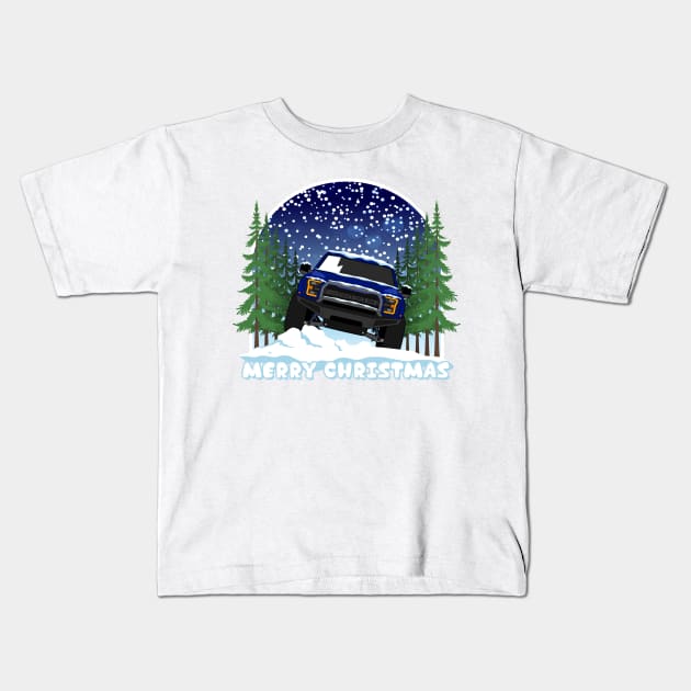 Raptor f150 Christmas Kids T-Shirt by HSDESIGNS